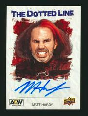 Matt Hardy #DL-MH Wrestling Cards 2021 Upper Deck AEW The Dotted Line Autographs Prices