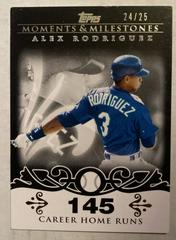 Alex Rodriguez [224 Career Home Runs Blue] Baseball Cards 2008 Topps Moments & Milestones Prices