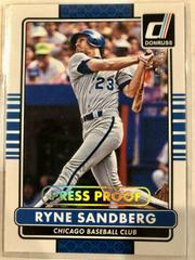 Ryne Sandberg [Gold Press Proof] Baseball Cards 2015 Donruss Prices