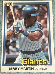 Jerry Martin ['80 H. L. Begins Traded] Baseball Cards 1981 Donruss Prices