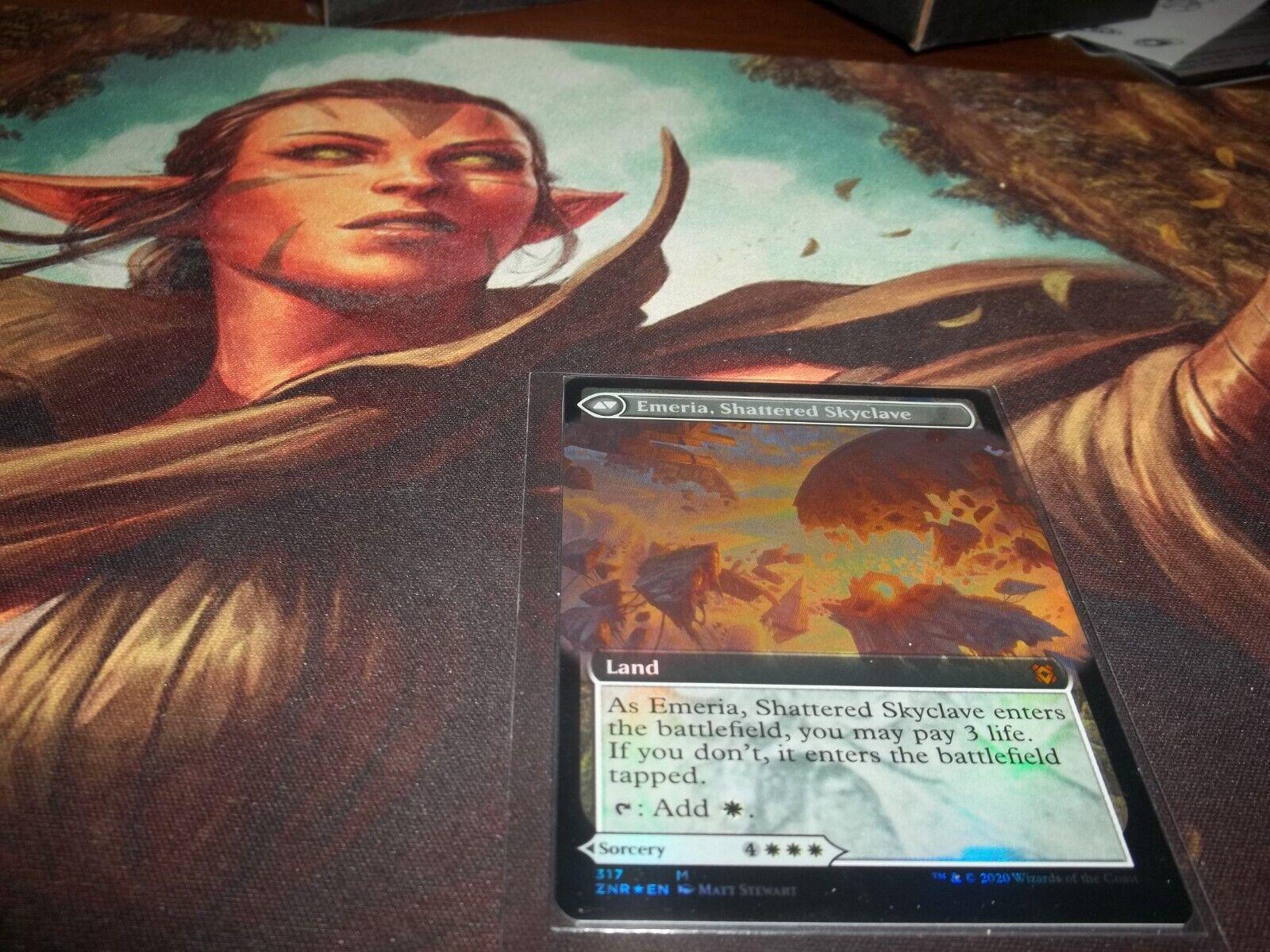 Emeria's Call & Emeria, Shattered Skyclave [Extended Art Foil] Magic Zendikar Rising