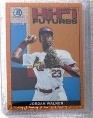 Jordan Walker [Orange Refractor Mega Box Mojo] Baseball Cards 2022 Bowman Hi Fi Futures Prices