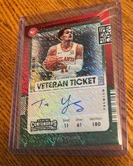 Trae Young [Premium Edition Green Shimmer] Basketball Cards 2021 Panini Contenders Veteran Ticket Autograph Prices