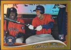 George Springer [Gold Refractor] #138 Baseball Cards 2014 Topps Chrome Prices