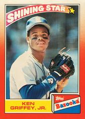 Ken Griffey Jr. [Shining Star] #18 Baseball Cards 1990 Bazooka Prices