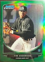 Tim Anderson [Green Refractor] Baseball Cards 2013 Bowman Chrome Mini Prices