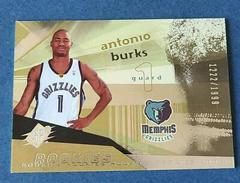 Antonio Burks #111 Basketball Cards 2004 Spx Prices