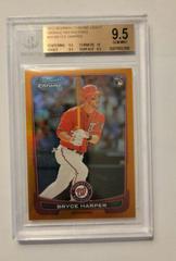 Bryce Harper [Orange Refractor] #10 Baseball Cards 2012 Bowman Chrome Draft Prices