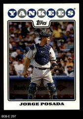 Jorge Posada #NYY13 Baseball Cards 2008 Topps Team Set Yankees Prices