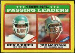 Passing Leaders [K.O'Brien, J.Montana] #225 Football Cards 1986 Topps Prices
