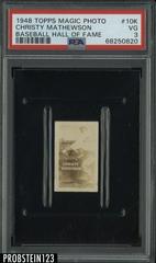 Christy Mathewson #10K Baseball Cards 1948 Topps Magic Photo Baseball Hall of Fame Prices