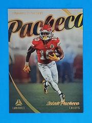 Isiah Pacheco #NG-15 Football Cards 2023 Panini Luminance Names of the Game Prices