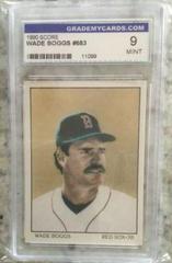 Wade Boggs Baseball Cards 1990 Score Prices