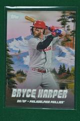 Bryce Harper [Titanium White] Baseball Cards 2023 Topps X Bob Ross The Joy Of Peaks of Power Prices