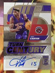 Vince Carter [Blue] #TCS-VCT Basketball Cards 2022 Panini Donruss Elite Turn of the Century Signatures Prices