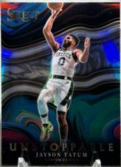 Jayson Tatum [Silver Prizm] #14 Basketball Cards 2021 Panini Select Unstoppable Prices