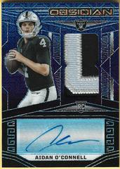 Aidan O'Connell [Blue Finite Electric Etch] #161 Football Cards 2023 Panini Obsidian Signature Prices