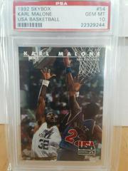 Karl Malone #54 Basketball Cards 1992 Skybox USA Prices