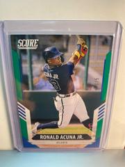 Ronald Acuna Jr. [Green] #23 Baseball Cards 2021 Panini Chronicles Score Prices