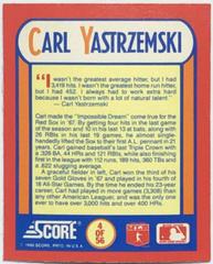 Carl Yastrzemski #4 Baseball Cards 1990 Score the MVP's Prices