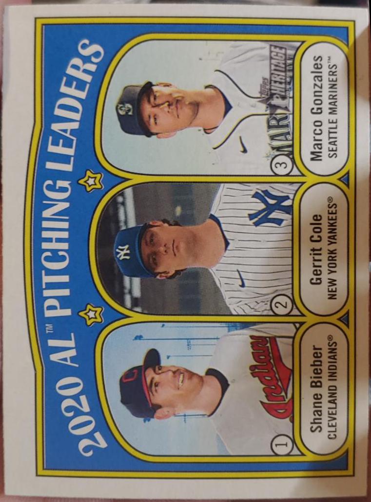 AL Pitching Leaders 94 Prices 2021 Topps Heritage Baseball Cards