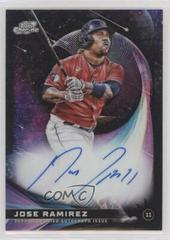 Jose Ramirez [Black Eclipse] Baseball Cards 2022 Topps Cosmic Chrome Star Gaze Autographs Prices