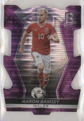 Aaron Ramsey [Purple Die Cut] Soccer Cards 2016 Panini Spectra Prices