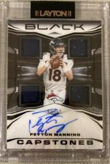 Peyton Manning Football Cards 2022 Panini Black Capstones Autographs Prices
