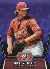 Shelby Miller [Purple Refractor] Baseball Cards 2012 Bowman Platinum Prospects Prices
