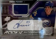 Owen Power [Jersey Spectrum] #OP Hockey Cards 2022 SPx Rookie Autographs Prices
