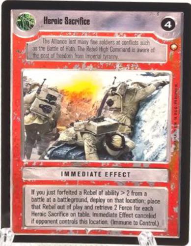 Heroic Sacrifice [Limited] Star Wars CCG Special Edition