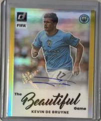 Kevin De Bruyne [Gold] Soccer Cards 2022 Panini Donruss Beautiful Game Autographs Prices