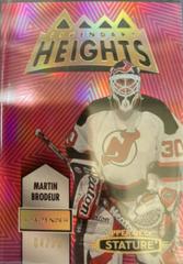 Martin Brodeur [Red] #LH-14 Hockey Cards 2021 Upper Deck Stature Legendary Heights Prices