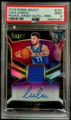 Luka Doncic [Purple] Basketball Cards 2018 Panini Select Rookie Jersey Autographs Prices