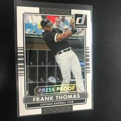Frank Thomas [Silver Press Proof] #185 Baseball Cards 2015 Donruss Prices