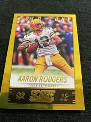 Aaron Rodgers [Gold Zone] #80 Football Cards 2014 Panini Score Prices