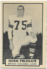 Norm Fieldgate Football Cards 1962 Topps CFL Prices