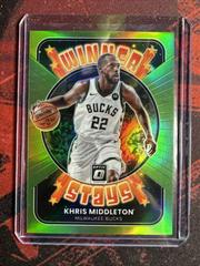 Khris Middleton [Lime Green] #2 Basketball Cards 2021 Panini Donruss Optic Winner Stays Prices