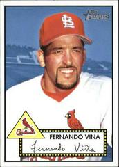 Fernando Vina #3 Baseball Cards 2001 Topps Heritage Prices