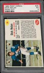 Dick Nolan [Hand Cut] #25 Football Cards 1962 Post Cereal Prices