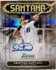 Cristian Santana Baseball Cards 2022 Bowman Sterling Signage Autographs Prices