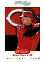 Adam Dunn #178 Baseball Cards 2001 Studio Prices