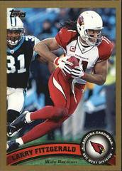 Larry Fitzgerald [White Jersey Gold] #10 Football Cards 2011 Topps Prices