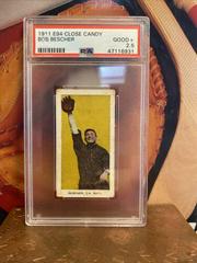 Bob Bescher Baseball Cards 1911 E94 Close Candy Prices