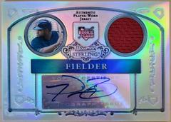 Prince Fielder [Autograph Relic Refractor] #BS-PF Baseball Cards 2006 Bowman Sterling Prices