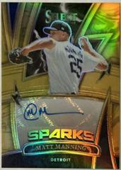 Matt Manning [Gold] Baseball Cards 2022 Panini Select Sparks Signatures Prices