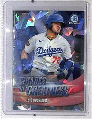 Luis Rodriguez [Atomic] #SG-28 Baseball Cards 2022 Bowman Chrome Shades of Greatness Prices