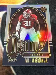 Will Anderson Jr. #DS-15 Football Cards 2023 Panini Legacy Destiny Prices