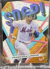 Francisco Lindor [Orange] #OS-14 Baseball Cards 2023 Topps Pristine Oh Snap Prices