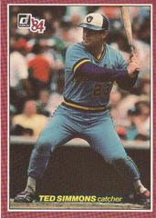 Ted Simmons #58 Baseball Cards 1984 Donruss Action All Stars Prices